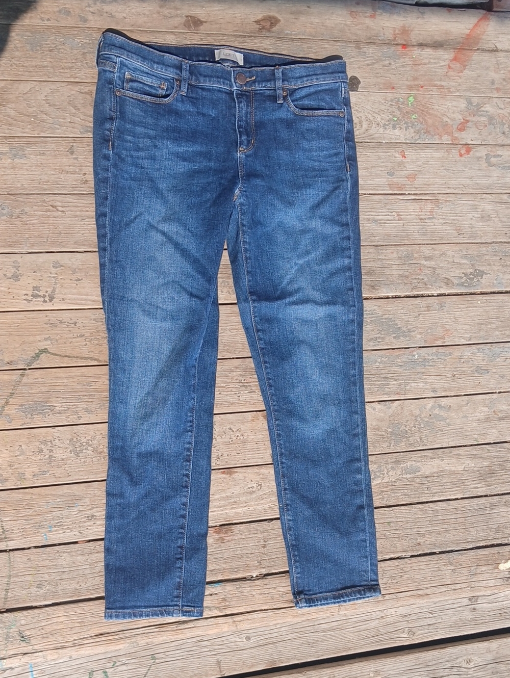 GUC Loft Modern Denim Crop Blue Jeans Size 4